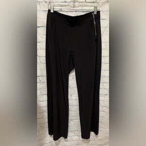 Athleta zip side black pants size 4